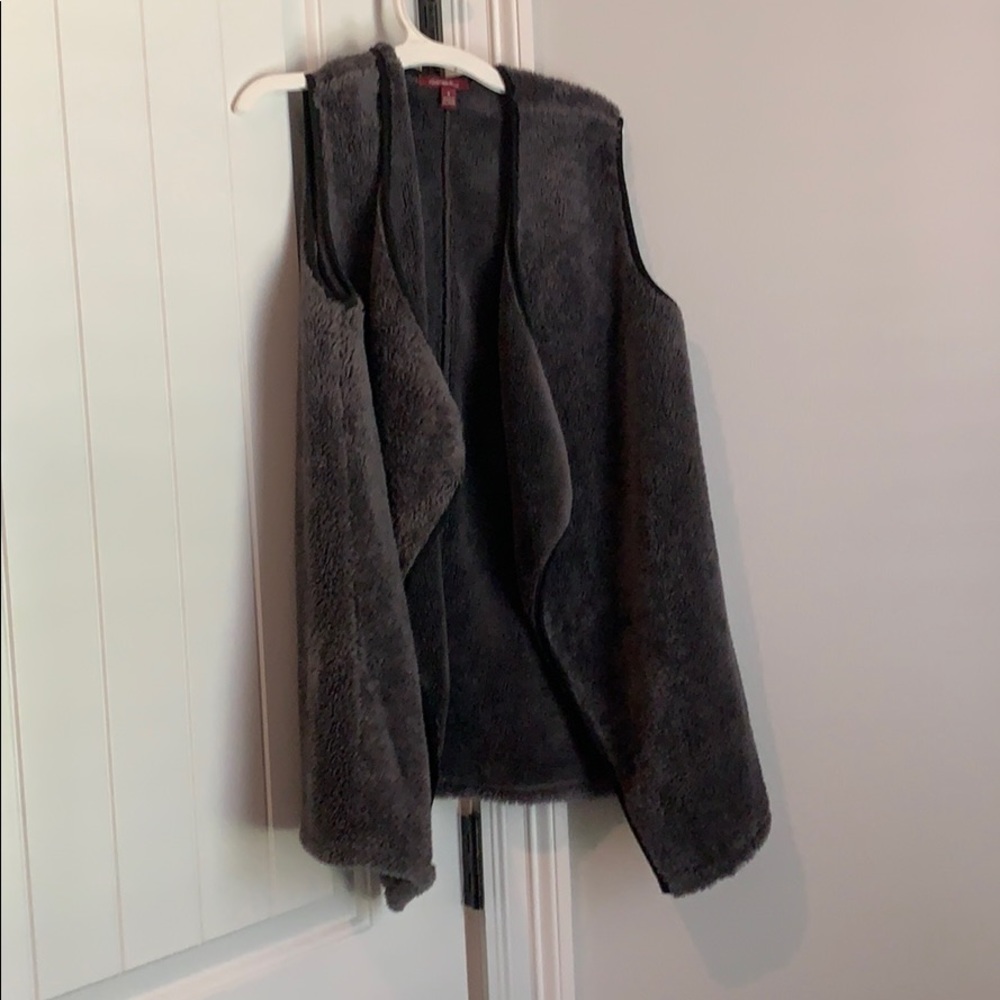 Grey wool vest